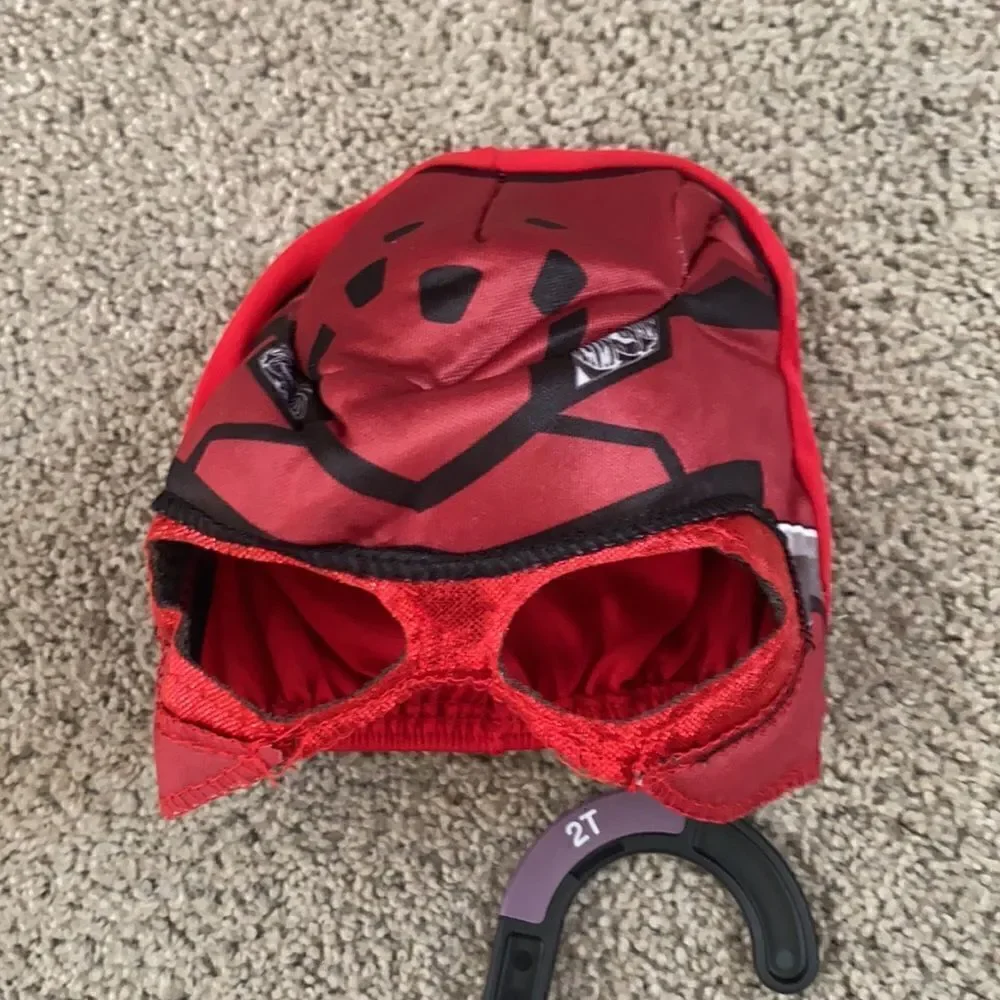 Kids Toddler Power Rangers Red Ranger Costume Halloween Size S (2T) NWT